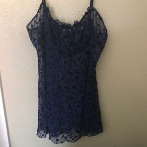 Victoria’s Secret blue sheer babydoll nightie M